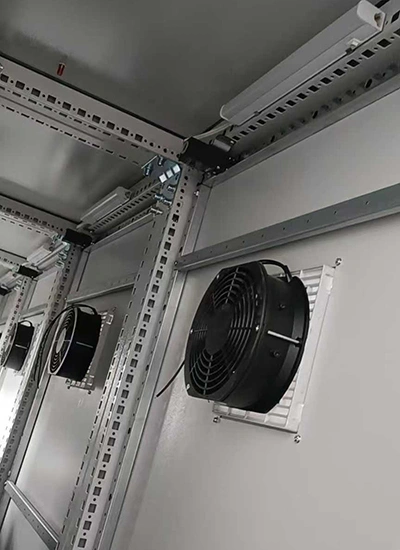 Freestanding Multi-Bay Control Cabinet